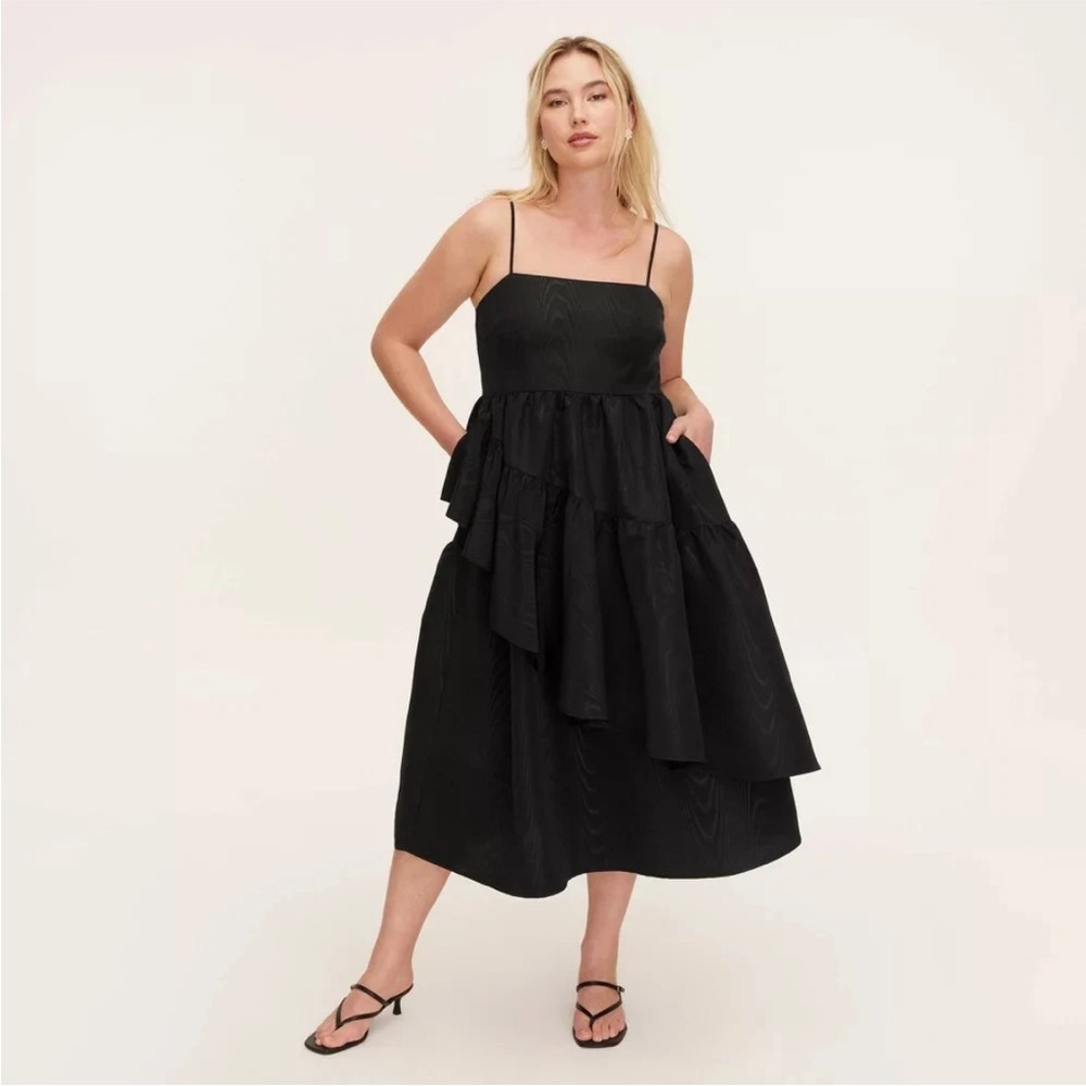 Target Kate Spade Black Tiered Midi Sundress